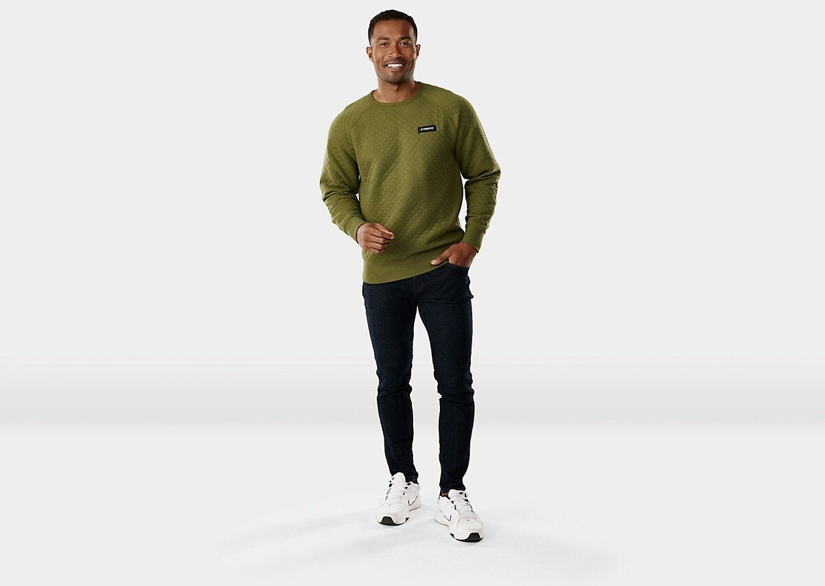Trek Trek Quilted Crewneck Sweatshirt